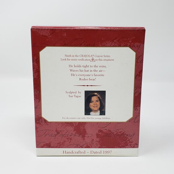 1997 Hallmark Bright Rocking Colors Crayola Crayon #9 Keepsake Holiday Ornament - Picture 2 of 8